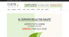 Desktop Screenshot of farmaciaciato.it
